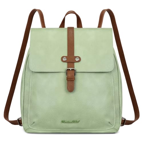 Montana West Backpack Purse for Women Casual Daypack Convertible Crossbody Backpack for Travel Work - color: Green