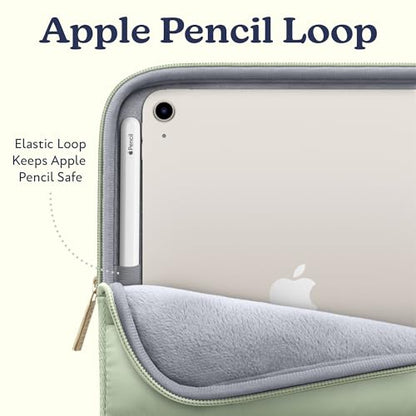 Vandel Puffy iPad Sleeve 11 Inch, Tablet Sleeve, iPad Bag, Tablet Pouch - color: h. Sage Green, size: 9-11 Inch