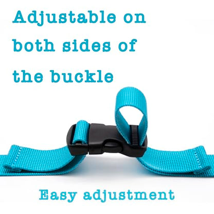 Backpack Chest Strap, Universal Add on Adjustable Sternum Strap, Chest Belt Replacement, with Heavy Duty Quick Release Buckle Clip, for Travel, Hiking, Camping, School - color: Blue