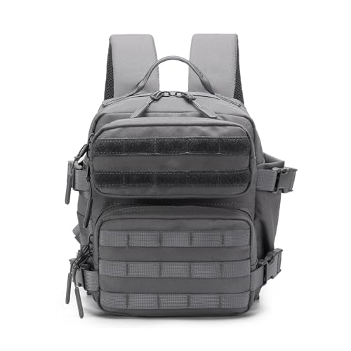 9L Mini Backpack for Men and Women, Small Backpack for Gym Hiking Travel Sports Running (Gray) - color: 9l-gray