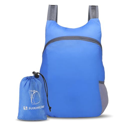 20L Ultra Hiking-Daypack Lightweight Foldable Travel Packable Backpack for Camping Cycling Outdoor,Sapphire - color: Sapphire