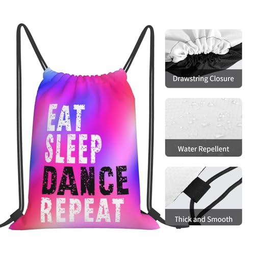 Gymnastics Drawstring Backpack Light Gym String Bag Pink Water Resistant Sackpack Sport Yoga Daypack For Womens Mens - color: Gymnastics7