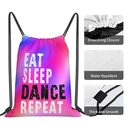 Gymnastics Drawstring Backpack Light Gym String Bag Pink Water Resistant Sackpack Sport Yoga Daypack For Womens Mens - color: Gymnastics7