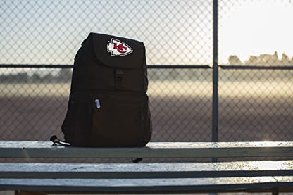 Picnic TIME NFL Zuma Backpack Cooler, Soft Cooler Backpack, Lunch Cooler - color: Black