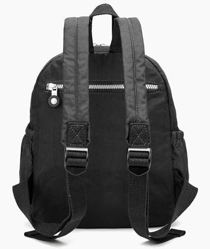 Mini Hiking Waterproof Backpack Purse for Women and Men,Travel Backpack 5L - color: Black