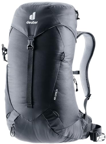 Deuter AC Lite 16L Hiking & Daypack Backpack with Steel Frame & Superior Breathability - Black - color: Black