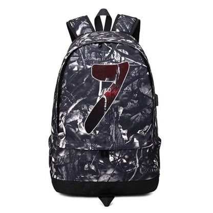 Soccer Player 7 Ball Storage Backpack Sports Equipment Depositary Multifunctional Bag For Men Women - color: Grey - 2