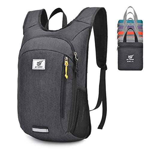 SKYSPER Small Daypack 10L Hiking Backpack Packable Lightweight Travel Day Pack for Women Men - color: Black, size: 10l