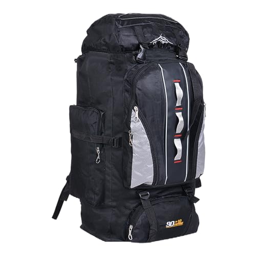 Camping Backpack, 100L Tear and Water-resistant Hiking Backpack, Multi-pocket Camping Rucksack with Zipper, Bag for Men and Women Travel Outdoor
