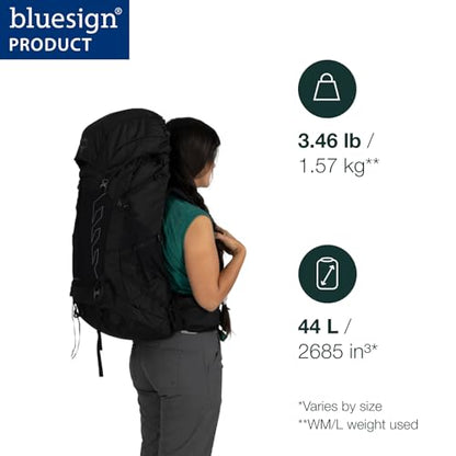 Osprey Tempest 44L Women's Lightweight Hiking Backpack - Daypack for Travel & Camping, Red Pampas/Coal Grey, M/L - color: Red Pampas/Coal Grey, size: Medium-Large