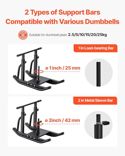 VEVOR Football Sleds and Chutes, Weight Sled, Football Training Pull Push Running Sled, Fitness Workout Sled Push Gym Equipment, Adjustable Height Handle, Compatible 1/2 in Weight Plates - style: T-Handle Black
