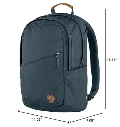 Fjällräven Raven 20 Backpack - Multi-Pocket Organization, Padded Support, Durable Fabric - Commuting, Travel, Navy - color: Navy