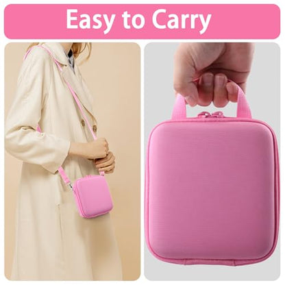 Camera Case for VJIANGER/VETEK/NIKICAM/Yatao 4K Vlogging Camera,Carrying Case Holder for 4K Vlogging Camera and Accessories(Pink Case) - color: Pink Case