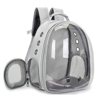 Cat Bubble Backpack Carrier for Small Medium Dogs Cats Carrying Bag, Airline Approved Pet Travel Carrying Bag Dog Hiking Walking Outdoor Backpack (Gray) - color: Gray