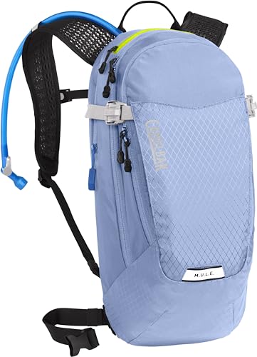 CamelBak Women’s M.U.L.E. 12 Mountain Bike Hydration Pack with 100oz Crux Reservoir, Women Specific Fit for All Day Trail Riding, Serenity Blue