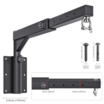 Dolibest Wall Mount Heavy Bag Hanger, Heavy Duty Punching Bag Hanger, Adjustable Boxing Bag Hanger Stand for Home Gym Indoor Outdoor, (800 LB Capacity) - color: Adjustable Heavy Bag Hanger