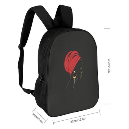 Travel Laptop Backpack Slim Durable Lightweight Back Pack Cute Simple Female Silhouette Small Backpack For Women Men - color: Simple Female Silhouette