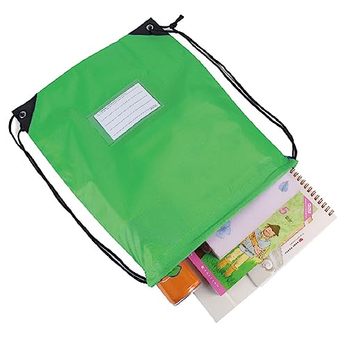 50 Pack Drawstring Bags,Bulk Draw String Backpack, DIY Gym Sports Cinch Bag Sackpack for Women Men, Green - color: Green