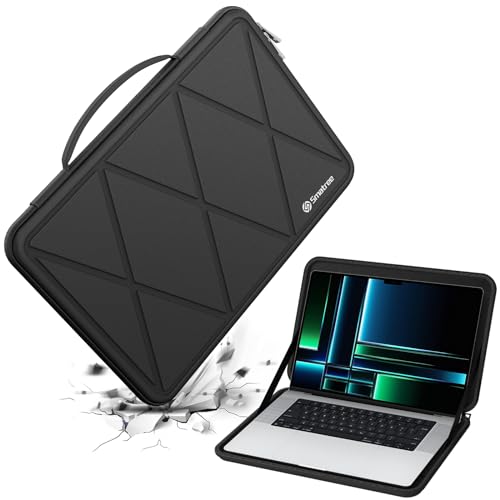 Smatree Hard EVA Protective Sleeve Case Compatible for 15.4-16.2 inch Apple MacBook Pro 2026 M5/2025 M5/2024 M4 A3403/2023 A2991/2021 A2485/2019, for MacBook Pro Retina Mid 2012-2015 Sleeve (X8283) - color: X Series-Black, size: For 15.4-16inch Apple MacB