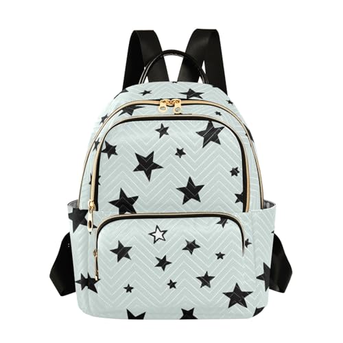 ALAZA Mini Backpack Purse for Women Lightweight Girls Small Size Zebra Stripe Star School Teens College Traveling - color: Zebra Stripe Star, size: Small
