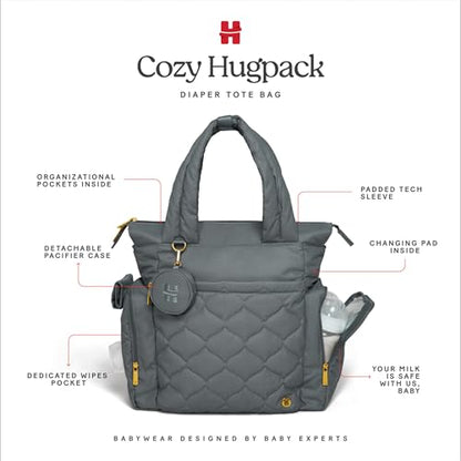 HUGGIES unisex-adult Cozy Hugpack Tote Diaper Bag - color: Black/Bundle