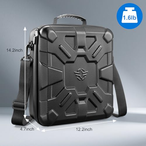 WINDCHASER Ultralight Portable Storage Bag Case for Starlink Mini | EVA Bag Black Case for Starlink Mini Dish Accessories Kit, Shockproof, Waterproof, Dual Carry Options, Ideal for Travel