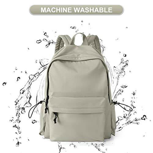 Purple School Backpack for Girls Water Resistant High School Book Bag Simple Backpack for Teens Boys Girls, Lightweight Middle Back Pack Daypack - color: Green