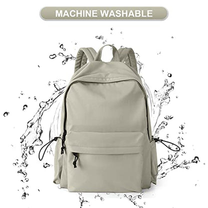 Purple School Backpack for Girls Water Resistant High School Book Bag Simple Backpack for Teens Boys Girls, Lightweight Middle Back Pack Daypack - color: Green