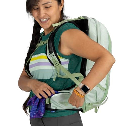 Osprey Tempest 11L Women's Lightweight Hiking Backpack - Small Daypack for Travel & Camping, Frosty Mint Green/Botanica - color: Frosty Mint Green/Botanica, size: 11L - Standard Fit