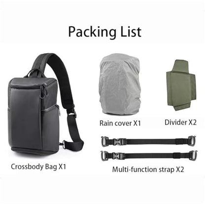 DSLR Camera Bag Waterproof Camera Sling Backpack with Rain Cover, Camera Backpacks for Photographers Hiking (Green) - color: Green