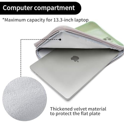 CONMOTO Laptop Case Sleeve,13 inch 15inch Computer Carrying Bag Laptop Sleeve Compatible for MacBook Air/Pro, HP, Dell, Lenovo, Acer - color: Black, size: 13 inch
