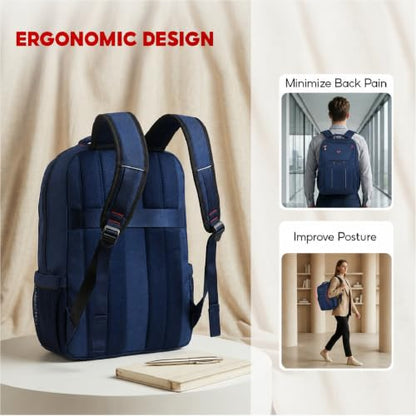 SAKOS Turbo 15.6 inch Laptop Backpack, Professional Travel Backpack Carry on Flight - TSA Approved, Water Resistant Luggage Backpack for Men & Women, College Backpack with Laptop Compartment - Blue - color: 5. Turbo - Blue