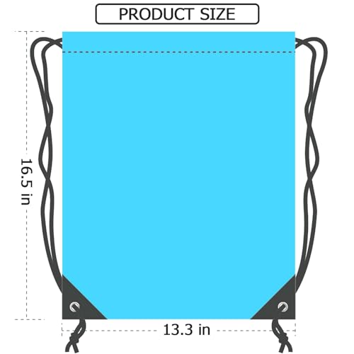 Drawstring Backpack 4PCS Bulk String Backpack Drawstring Bags Sport Gym Cinch Bag Nylon String Bag for Women Men (Sky Blue 4PCS) - color: Sky Blue 4pcs
