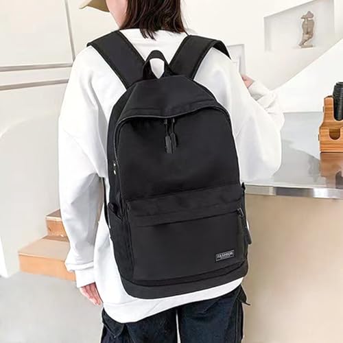 Large Capacity Men's and Women's Backpacks for Leisure Travel Sports Commuting Teenagers/College Students' Backpacks（Black） - color: Black