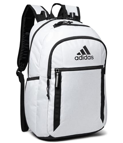 adidas Excel 7 School Backpack for Laptop, Gym and Travel, 34L, Twill White/Black/7, OSFA - color: Twill White/Black/7, size: One Size