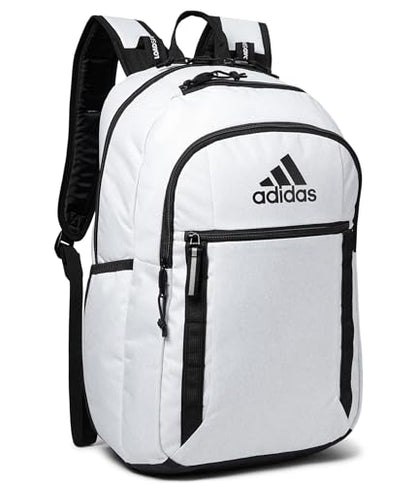 adidas Excel 7 School Backpack for Laptop, Gym and Travel, 34L, Twill White/Black/7, OSFA - color: Twill White/Black/7, size: One Size