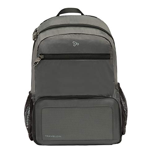 Travelon Anti-Theft Active Packable Backpack - color: Charcoal