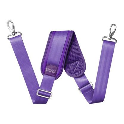 59 Inch Shoulder Straps, Soft with Ultra-Thick Fixed Shoulder Pad, Two Way Independently Adjustable Buckle Replacement Straps for Laptop Bag Messenger Bag Tool Bag Luggage,Purple - color: Purple, size: 59 inch