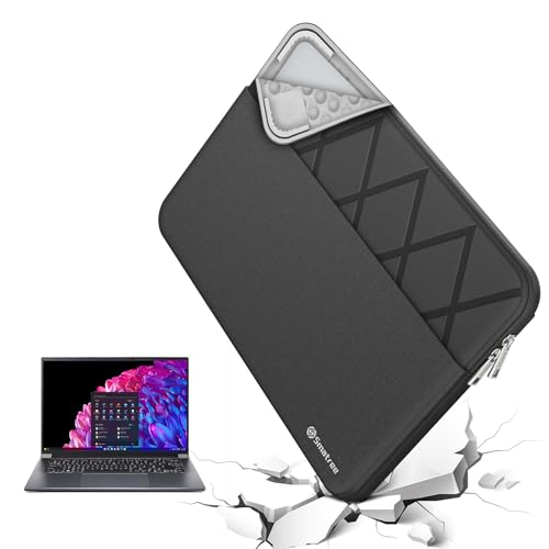 Smatree Laptop Sleeve for 14.5 inch ACER Predator Triton 14 AI Copilot+ PC, for 14 inch ACER Predator Triton 14 AI, Protective Laptop Case with Pocket (E420) - color: for Acer, size: 13-14 inch/E420/Size: 33.8*22.8cm