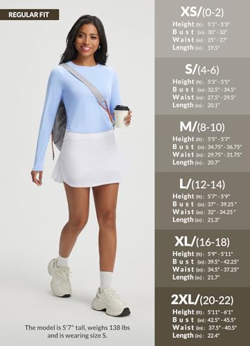 baleaf Women's UPF 50+ Long Sleeve Sun Shirts Crop Rash Guard UV Workout Tops SPF Slim Fit Lightweight Athletic Hiking - color: Light Blue, size: XX-Large