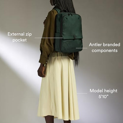 Antler - Urban Light Backpack, Rucksack with Laptop Pocket, Suitcase Sleeve, Travel, Work, Gym Bag for Men Women - Green - color: Antler Green