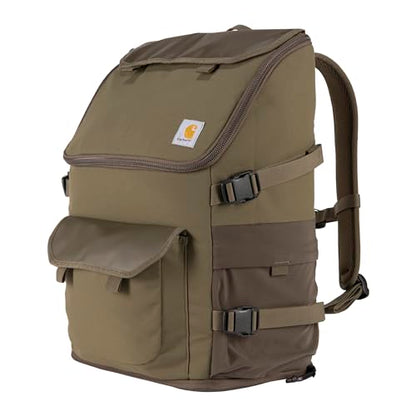 Carhartt 35L Nylon Workday Backpack, Durable Water-Resistant Pack with 15" Laptop Sleeve and Adjustable Shoulder Straps, Tarmac - color: Tarmac