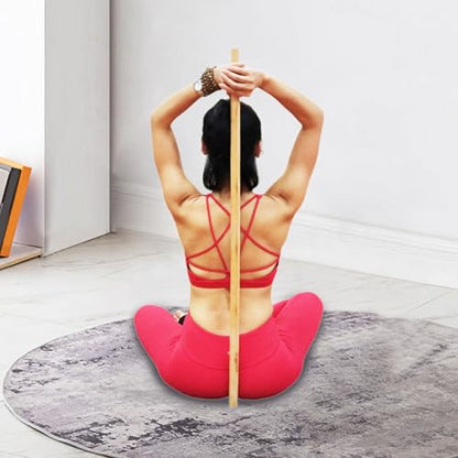 Stick Back Straightener Open Shoulder Added Mobility Stretching Stick Posture Correction for Strength Training Dance Gym - size: 0.6m