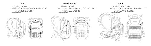 Direct Action Dragon Egg Mk II Tactical Backpack Urban Grey 25 Liter Capacity - color: Urban Grey Mk II, size: 25 Liter