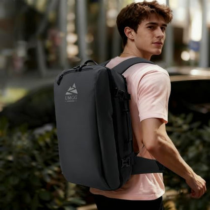 Vacuum Travel Backpack 60L with Air Pump Vacuum Water Resistant Air Compression System Carry On Suitcase Luggage with Rain Cover Black - color: Black, size: Vacuum