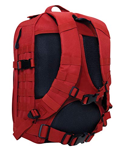 Rothco Fast Mover Tactical Backpack - Outdoor Hiking Pack for EDC Essential Gear (Red) - color: Red