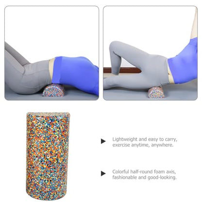 DOITOOL Semicircle Yoga Half Foam Roller 30x15cm for Muscle Massage and Physical Therapy Core Exercise Balance Trainer