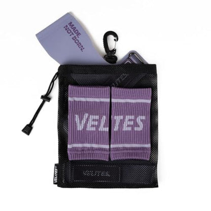 Velites - All Terrain Grips - Official Crossfit® Games Gymnastics Grips - No-Chalk Required - for All Bars & Surfaces - Includes Wristbands & Bag - color: Purple, size: Large