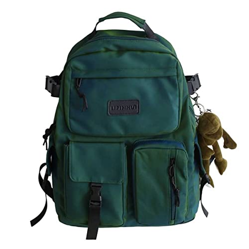 Casual Large Capacity Student Backpacks Cute Backpack for Back To School Traveling Hiking Teens Girls Aesthetic Backpack… (Green) - color: Green