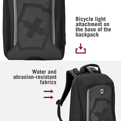 Victorinox Touring 2.0 City Daypack - Professional Laptop Backpack for Business & Outdoor Use - Features Waterproof Pouch - 17 Liters, Black - color: Black